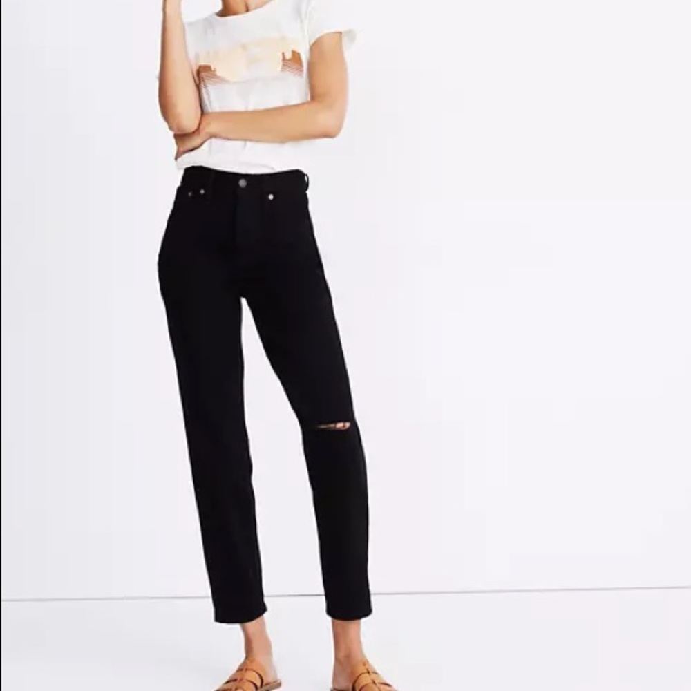 Madewell Perfect Vintage Jean W/Knee Slit Black